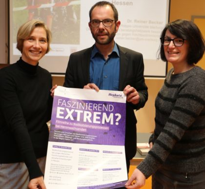 Beim Auftakt der Filmreihe (von links): Prof. Dr. Susanne Gerner (Evangelische Hochschule Darmstadt), Dr. Reiner Becker (Universität Marburg) und Hephata-Diakonin Kathrin Rühl. Foto: nh