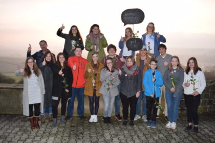 Das „gud so-Team“ beim Treffen auf dem Mosenberg, bei „anorak21 e.V.“. Foto: nh