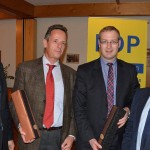 Nils Weigand, Vorsitzender FDP Schwalm-Eder, Dr. Lutz Knopek MdB, Björn Sänger, MdB, Heinrich Heidel MdL und Vorsitzender FDP Waldeck-Frankenberg (v.l.). Foto: nh