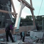 Gute Stimmung bei den Zimmererbetrieben. Holz als Baustoff ist auf dem Vormarsch. Foto: nh