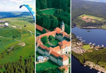 Wasserkuppe in der Rhön, Schloss Fasanerie Eichenzell im Fuldaer Land, Edersee im Waldecker Land. Foto: hr