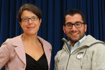 Dr. Carola Burkert und Bilal Sahin. Foto: nh