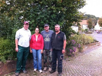 Steffen Moritz, Karina Moritz, Andreas Stehl und Klaus Ochs (v.l.). Foto: nh