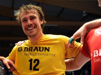 Per Sandström hat am Mittwoch allen Grund, wieder richtig heiß zu laufen. “Pelle” trug schließlich fünf Jahre lang das Dress des MT-Kontrahenten. Foto: Heinz Hartung