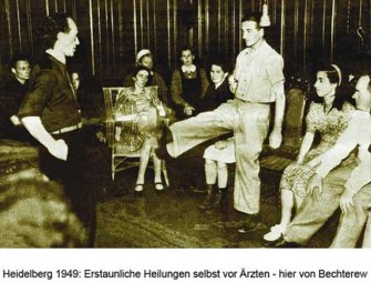 Heidelberg 1949: Erstaunliche Heilung selbst vor Ärzten: hier von Bechterew dokumentarfilm-borken130128