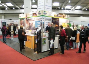 Der neue Messestand von Homberg, Knüllwald und Rotkäppchenland. Foto: nh