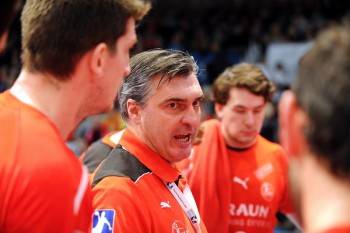 Trainer Michael Roth. Foto: Heinz Hartung mt-melsungen130205