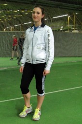 Selina Langhorst überzeugte nach ihrem Kugelstoßsieg bei den Kreismeisterschaften auch beim internationalen Schüler-Hallensportfest in Dortmund. Foto: Alwin J. Wagner