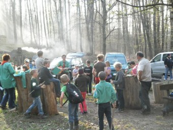 Gemeinsam wurde gegrillt. Foto: nh