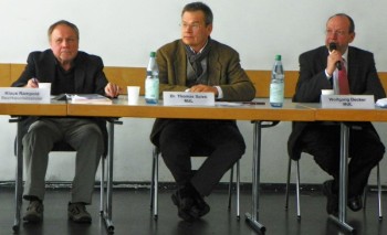 Klaus Rampold (Vorsitzender Selbst Aktiv Hessen-Nord), Dr. Thomas Spies (MdL) und Wolfgang Decker (MdL) (v.l.). Foto: nh spd-aktiv130426