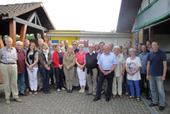 Die Homberger Lions bei ihrem Familien-Grillfest. Foto: nh