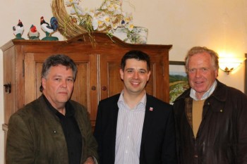 Freuen sich auf Ihre Teilnahme:(v.l.) Edgar Bruchhäuser, Landtagskandidat Matthias Wettlaufer und Volprecht von Gilsa. Foto: nh cdu-neuental130818