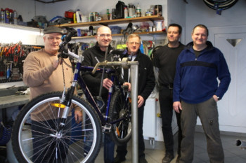 Auch wenn das letzte Mal überwiegend Radfahrer teilgenommen haben, sind Radfahrerinnen ebenso herzlich willkommen.Foto: R Tripp adfc140124a