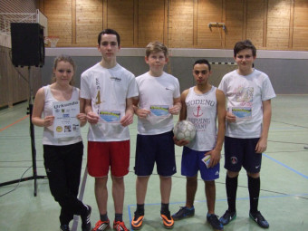 Siegermannschaft Gruppe B „Nikey’s“. Foto: nh schwalmstadt140207a