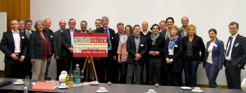„Markthallen im Wandel“, so lautete der Titel der bundesweit ersten Markthallentagung, die am 24. März auf Einladung der Industrie- und Handelskammer Kassel-Marburg und der Markthalle Kassel GmbH, in Kassel stattfand. Foto: nh markthallentagung140327