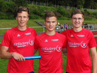 U20-Staffel mit Michael, Dennis und Tobias