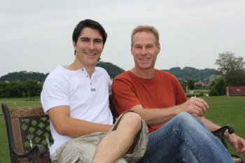 Thomas Hof und Welf Kerner. Foto: nh Männertag 24.8.2012