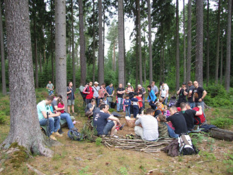 Vätertag im Kindergarten Sonnenschein. Foto: nh kiga-sonnenschein140703a