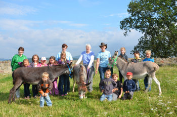Eseltrekking mit den Schlossberg-Langohren. Foto: nh eseltrekking140915