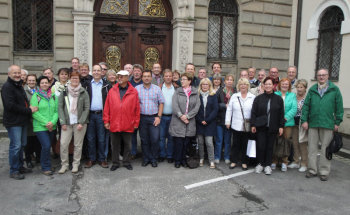 Mitglieder des Lions Club Homberg sowie des Lions Club Mödling trafen sich in Regensburg. Foto: Gert Wenderoth lions-homberg140917