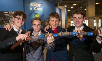 Paul Hubweber, Denis Martens, Silvio Nießner und Max Bergmann (v.l.). Foto: nh