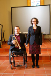 Philip Schütz (Trompete) und Lisa Maria Beuthner (Klavier). Foto: nh