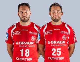 Die Müller-Zwillinge haben ihren Vertrag mit der MT bis 2018 verlängert. Foto: MT Melsungen