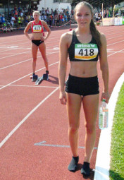 Marie Wagner überraschte über 400 Meter mit einer Zeit unter 62 Sekunden. Foto: nh