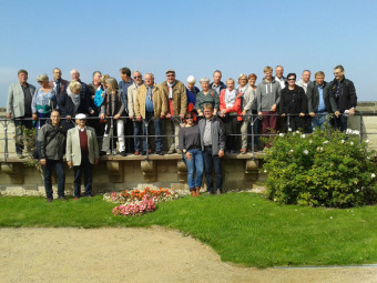 Reisegruppe auf der Burganlage von Wernigerode. Foto: nh