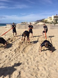 MT-Spieler im Trainingslager auf Fuerteventura. Foto: nh