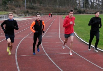 Beim Abschlusstest für die Landes-Crosslaufmeisterschaften. Foto: nh
