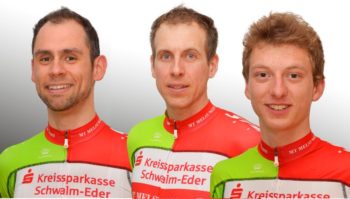 Die Drei Hessenmeister der MT Melsungen: Philipp Sohn, Axel Hauschke und Eiko Berlitz. Foto: nh