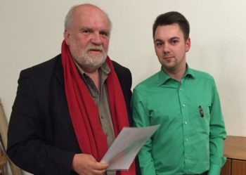 Frank Kristahl und Patrick Gebauer, Vorsitzender der SPD Treysa (v.l.). Foto: nh