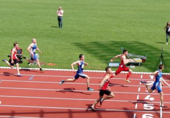 Dennis Horn qualifizierte sich als Dritter im Zwischenlauf für das Finale. Foto: nh Dennis Horn qualifizierte sich als Dritter im Zwischenlauf für das Finale. Foto: nh