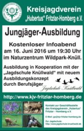 Infoabend zur Vorbereitung auf die Jägerprüfung am 16. Juni.