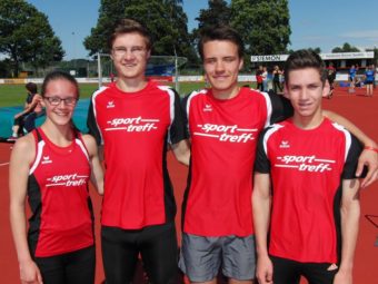 Schnell und erfolgreich - Lynn Olson, Tobias Stang, Christian Schulz und Marvin Knaust. Foto: nh Schnell und erfolgreich - Lynn Olson, Tobias Stang, Christian Schulz und Marvin Knaust. Foto: nh