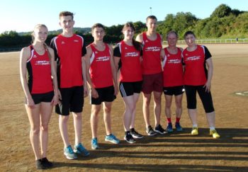 Die sieben Melsunger Athleten, die beim Feriensportfest in Neukirchen an den Start gingen. Foto: nh