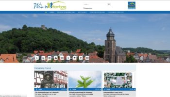Screenshot der neuen Website. Quelle: www.homberg-efze.de Screenshot der neuen Website. Quelle: www.homberg-efze.de