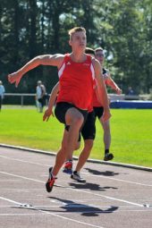 Dennis Horn siegte im 100m-Lauf in 11,23 Sekunden. Foto: nh