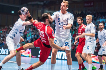 Julius Kühn, hier noch als Gegner beim Heimspiel der MT im September gegen den VfL Gummersbach. Foto: Alibek Käsler