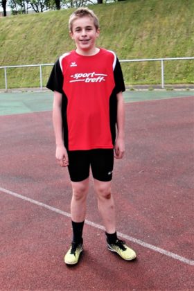 Der 12-jährige Niclas Dittmar machte vor allem über 150 Meter mit 20,01 Sekunden auf sich aufmerksam. Foto: nh