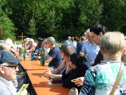 Himmelfahrtsgottesdienst auf der Landsburg. Foto: nh