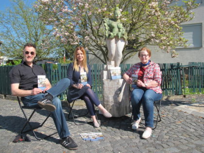 Andreas Köthe (Kultur- und Geschichtsverein Wabern), Carina Kessler (Bergbaumuseum Borken) und Ulli Becker-Dippel (Künstlerkolonie Willingshausen) (v.l.): Foto: nh