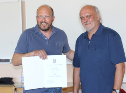 Rolf Muster (links) und Reinhard Krech-Dombrowski. Foto: nh