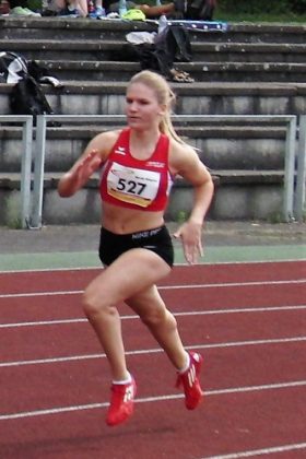 Nach der Vizemeisterschaft im Jahr 2018 holte sich Franziska Ebert dieses Jahr die Bronzemedaille über 400 Meter der U20. Foto: nh