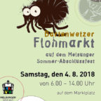 Plakat zum Bartenwetzer Flohmarkt. Repro: nh