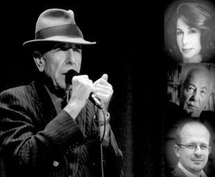 Collage zum Leonard Cohen Liederabend in der Felsberger Synagoge. Repro: nh