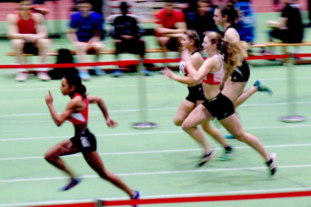 Nele Schmoll belegte nach einem schwachen Start im 60m-Vorlauf noch den 2. Platz und qualifizierte sich für den Zwischenlauf. Foto: nh