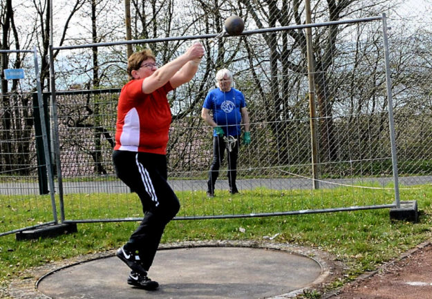 Ebenfalls für Borken am Start: Anette Engelhard (W45/TB). Foto: nh