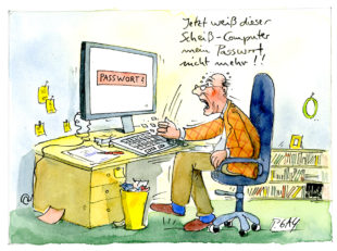 Der Cartoonist Peter Gaymann beobachtet genau, wie sich Demenz im Alltag auswirken kann.